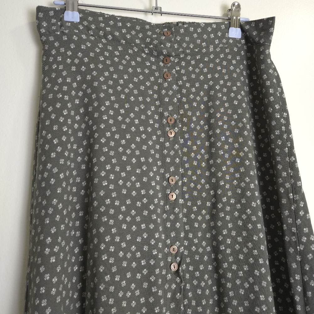 Charlotte Russe Ditsy Floral Cottagecore‎ Maxi Skirt L - Picture 5 of 13
